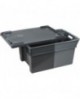 couvercle pour bacs aller-retour gerbables emboîtables pleins bicolores 600x400