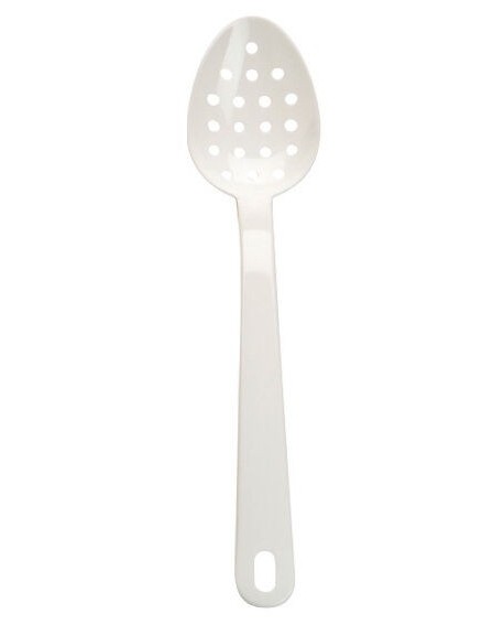 cuillère Exoglass perforée 34 cm blanc