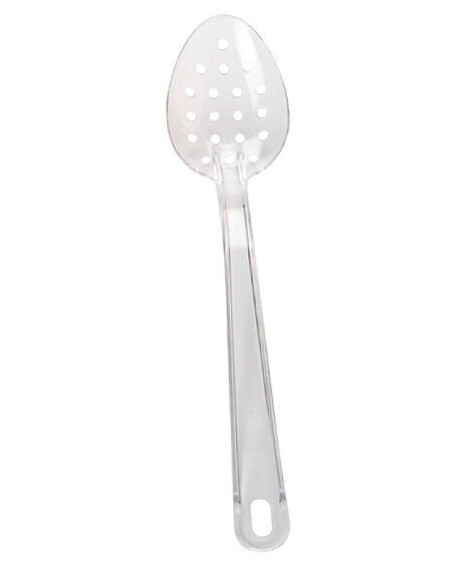 cuillère Exoglass perforée 34 cm transparente