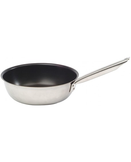 Tradition inox sauteuse évasée anti-adhérente 24 cm