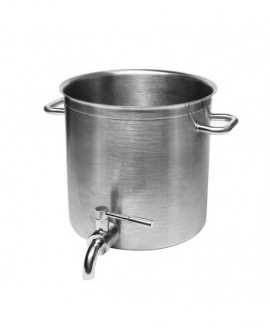 Excellence inox marmite avec robinet 28 cm