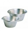 bassine inox fond plat 18 cm
