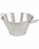 passoire conique inox fond cerclé 45 cm