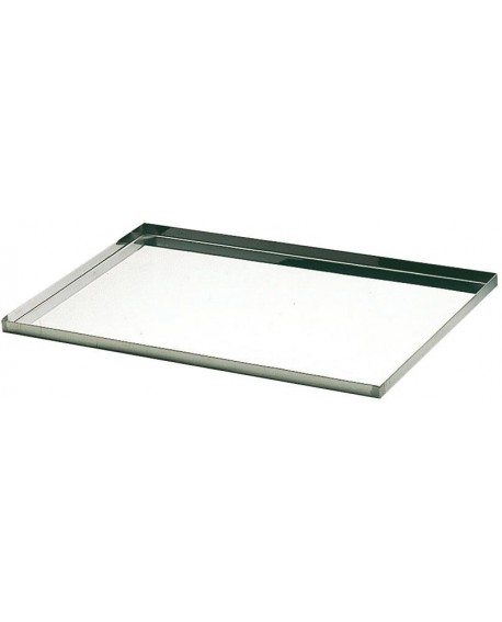 plaque pâtissière inox bords droits GN 1/1 53x32.5 cm