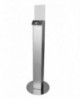 Support sur pied tout inox pour flacon de gel hydroalcoolique