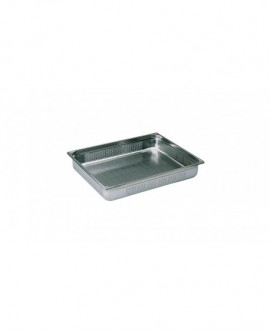 bac gastronorme perforé inox - sans anse - GN 2/1 profondeur 15 cm