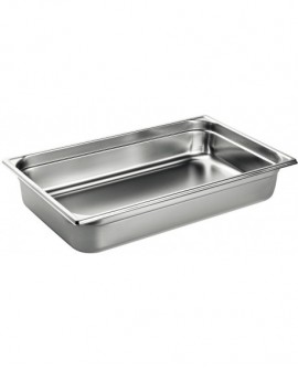 bac gastronorme plein inox - sans anse - GN 1/1 profondeur 2 cm