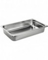 bac gastronorme plein inox - sans anse - GN 1/1 profondeur 6.5 cm