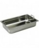 bac gastronorme plein inox - avec anses fixes - GN 1/1 profondeur 15 cm