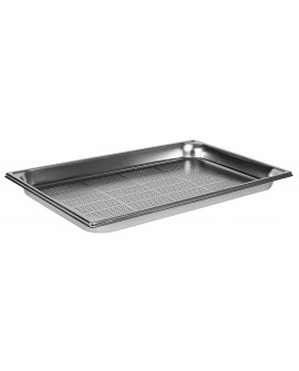 bac gastronorme perforé inox - sans anse - GN 1/1 profondeur 4 cm