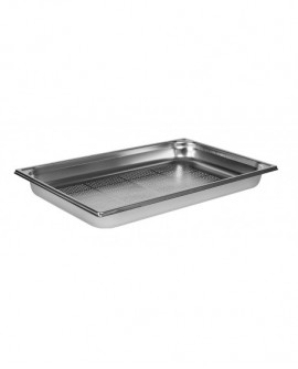 bac gastronorme perforé inox - sans anse - GN 1/1 profondeur 5.5 cm