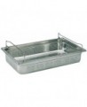 bac gastronorme perforé inox - avec anses panier - GN 1/1 profondeur 10 cm