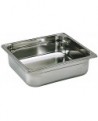 bac gastronorme plein inox - sans anse - GN 2/3 profondeur 15 cm