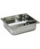 bac gastronorme plein inox - sans anse - GN 2/3 profondeur 200 cm