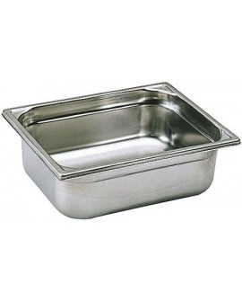 bac gastronorme plein inox - sans anse - GN 1/2 profondeur 4 cm