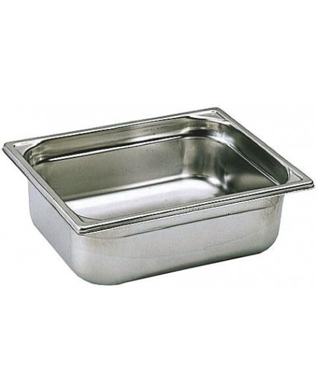 bac gastronorme plein inox - sans anse - GN 1/2 profondeur 4 cm