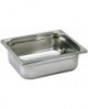 bac gastronorme plein inox - sans anse - GN 1/2 profondeur 6.5 cm