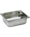 bac gastronorme plein inox - sans anse - GN 1/2 profondeur 6.5 cm