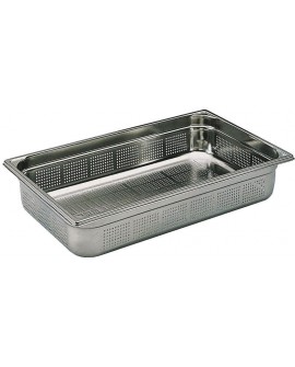 bac gastronorme perforé inox - sans anse - GN 1/2 profondeur 15 cm