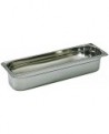bac gastronorme plein inox - sans anse - GN 2/4 profondeur 6.5 cm