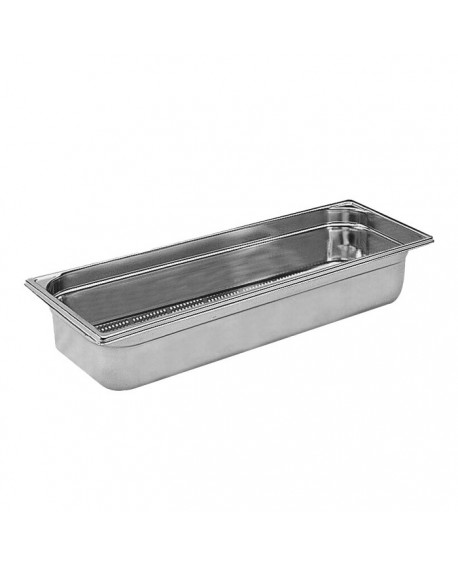 bac gastronorme perforé inox - sans anse - GN 2/4 profondeur 10 cm