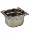 bac gastronorme plein inox - sans anse - GN 1/6 profondeur 20 cm