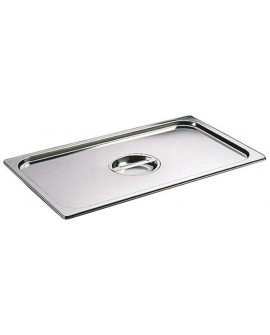 couvercle inox avec poignée GN 1/4 - pour bac gastronorme sans anse