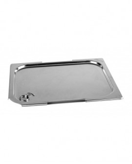 couvercle inox étanche GN 1/2 - pour bac gastronorme avec anses fixes ou escamotables