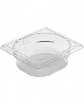 Cristal Plus bac gastronorme en copolyester - GN 1/6 profondeur 10 cm