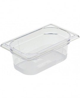 Cristal Plus bac gastronorme en copolyester - GN 1/9 profondeur 10 cm