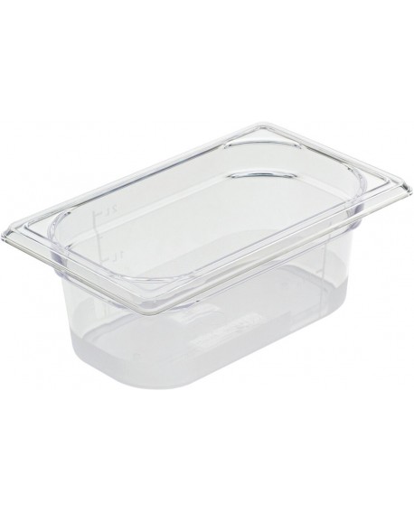 Cristal Plus bac gastronorme en copolyester - GN 1/9 profondeur 10 cm