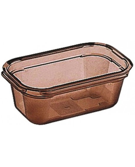 Alto Plus bac gastronorme en copolyester fumé - GN 1/4 profondeur 10 cm