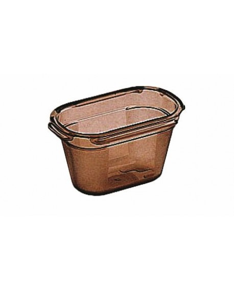 Alto Plus bac gastronorme en copolyester fumé - GN 1/9 profondeur 10 cm