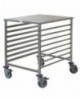 chariot de fermentation inox 60x80 cm entrée 600 8 niveaux