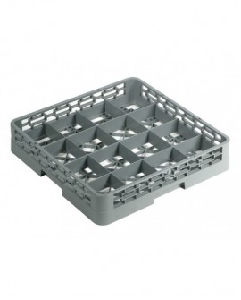 panier de base avec cloisons - pour 16 verres inclinés