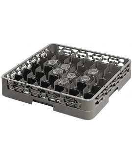 panier de base avec cloisons - pour 36 verres inclinés