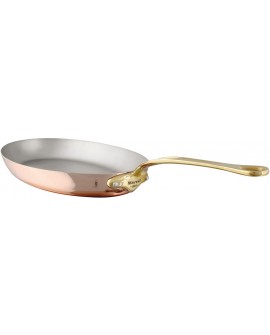 Elégance cuivre poêle ovale 35 x 23 cm