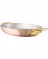 Elégance cuivre plat ovale 30 cm