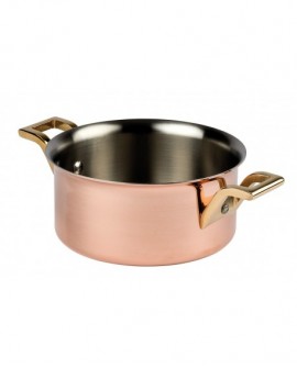 Elégance cuivre-inox mini-marmite 9 cm