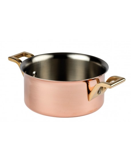 Elégance cuivre-inox mini-marmite 9 cm