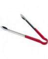 pince feuille de chêne inox manche rouge 40 cm