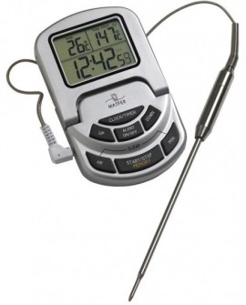 thermomètre de cuisson sonde avec alarme IP65 de 0° à +300° c