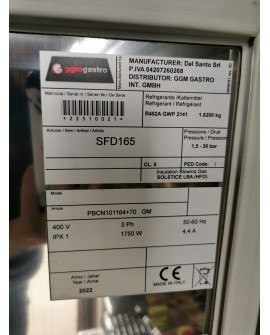 OCCASION CELLULE DE REFROIDISSEMENT GGM GASTRO SFD 165