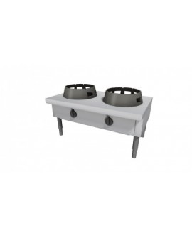 Wok gaz 2 brûleurs CC/02 CASTA